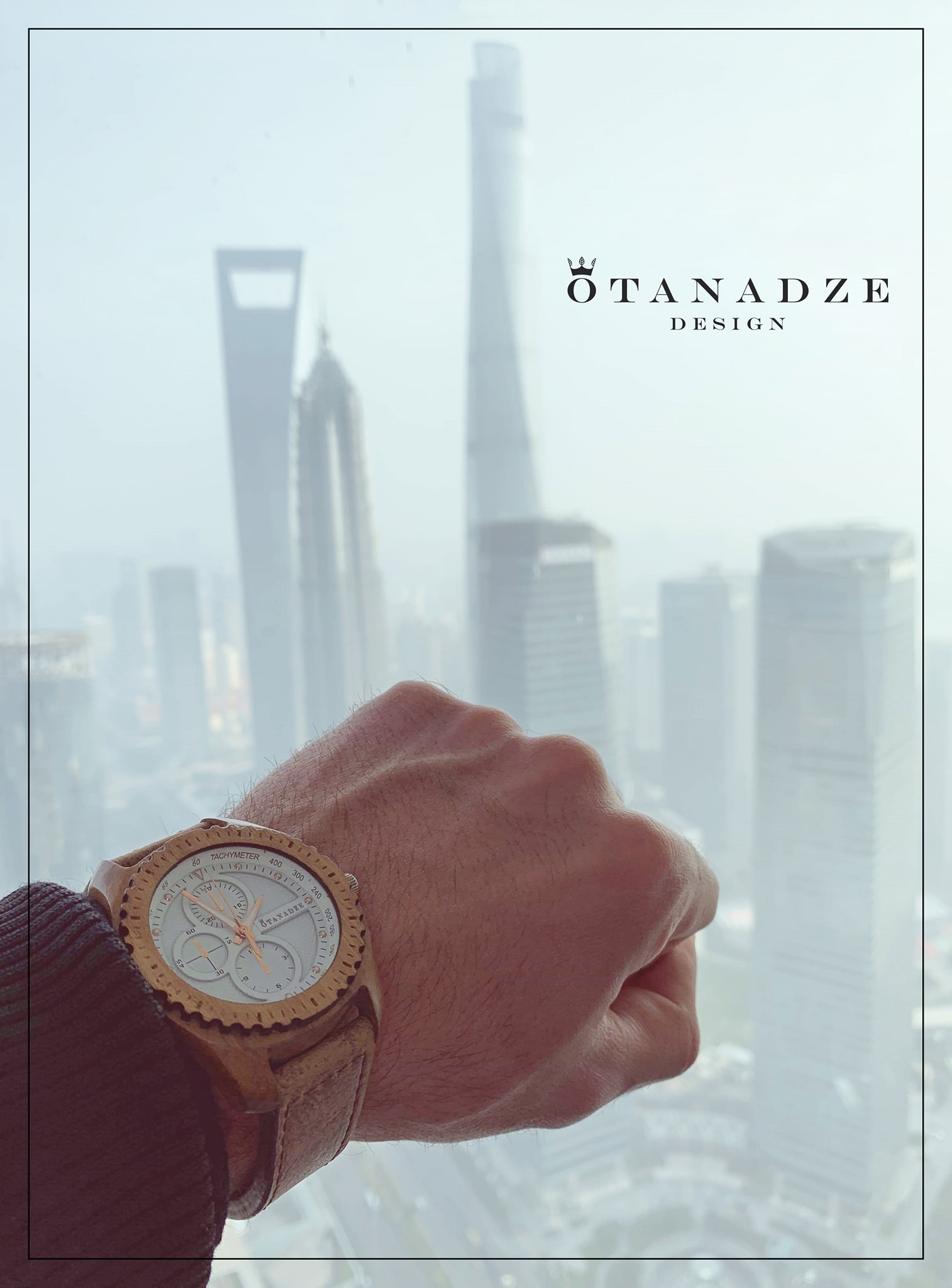 Handmade Wooden Watch With Leather C-10 - Image 2